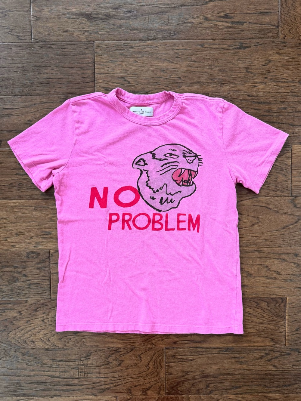EUC Imogene + Willie No Problem Tee Pink